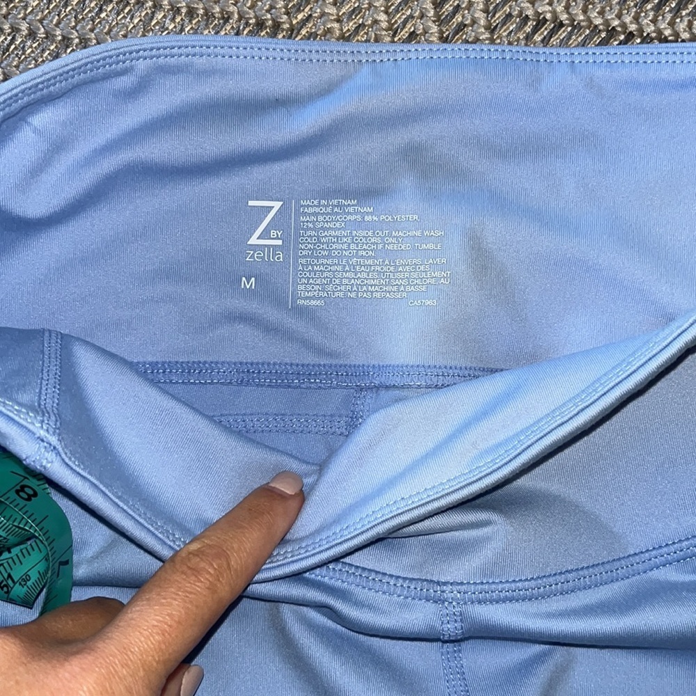 Z BY ZELLA High Rise 7/8 Daily Pocket Leggings In Blue Serenity - Picture 4 of 6